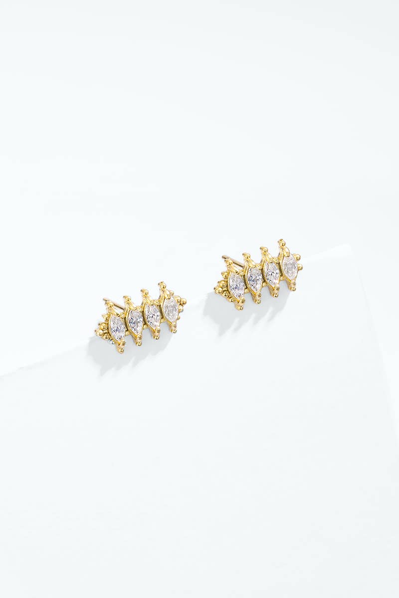 Stainless steel earrings 124AQ699