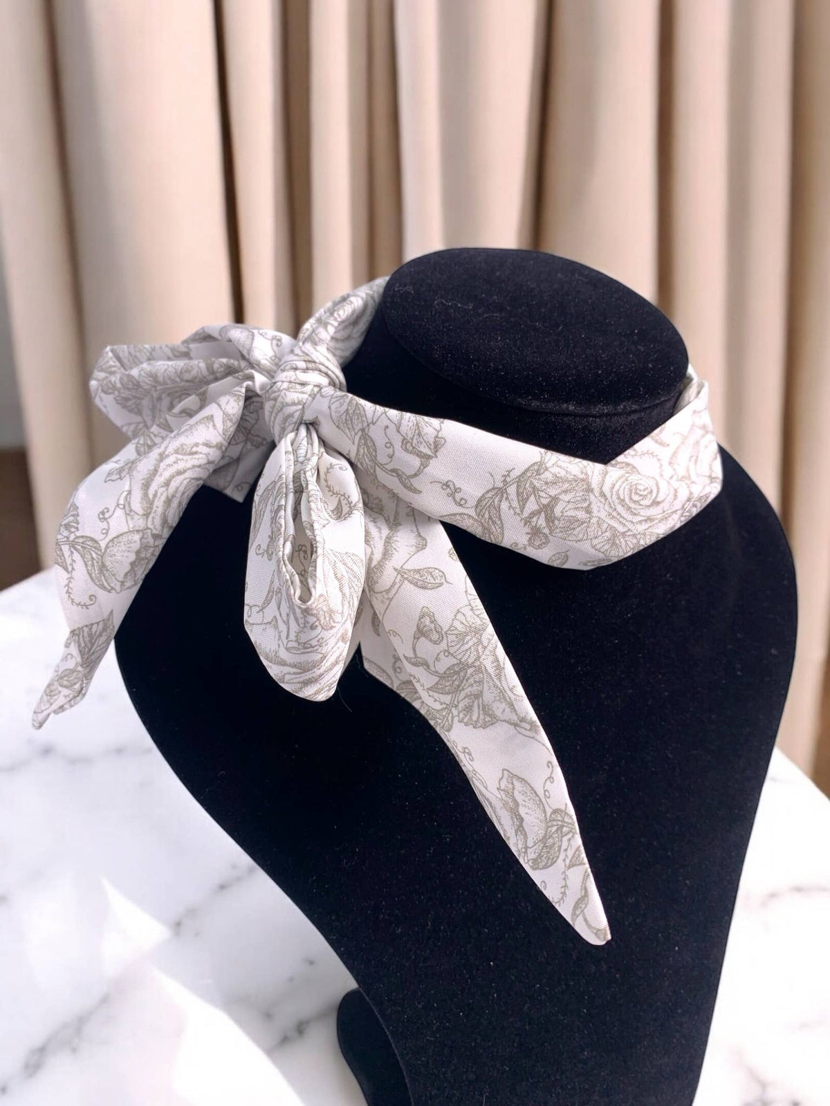 Floral print thin scarf FL08