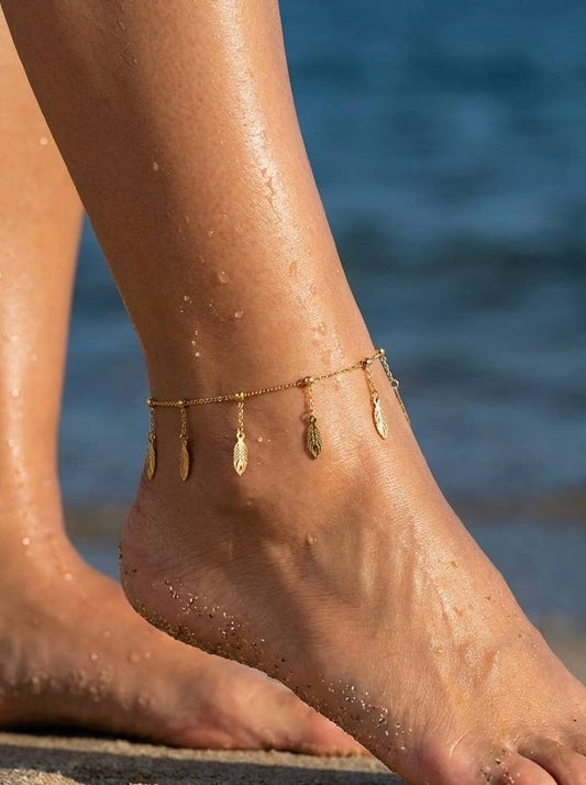 Stainless steel ankle chains 624AQ51