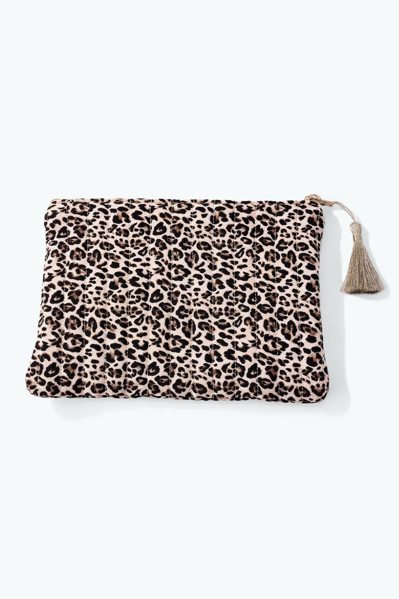 Pochette trousse à motif léopard 21x16 cm CY72