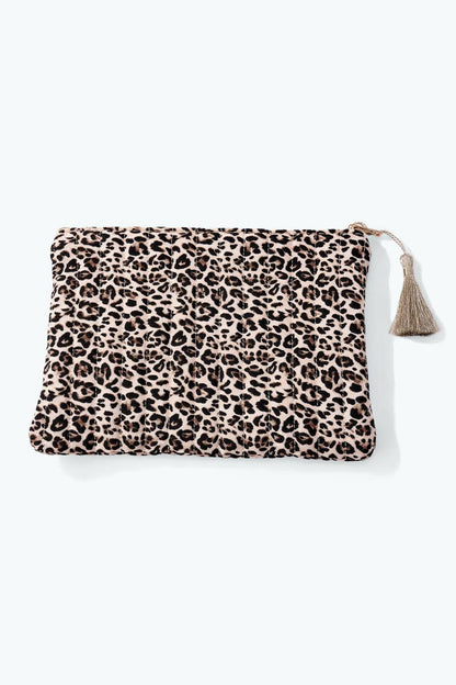 Pochette trousse à motif léopard 21x16 cm CY72