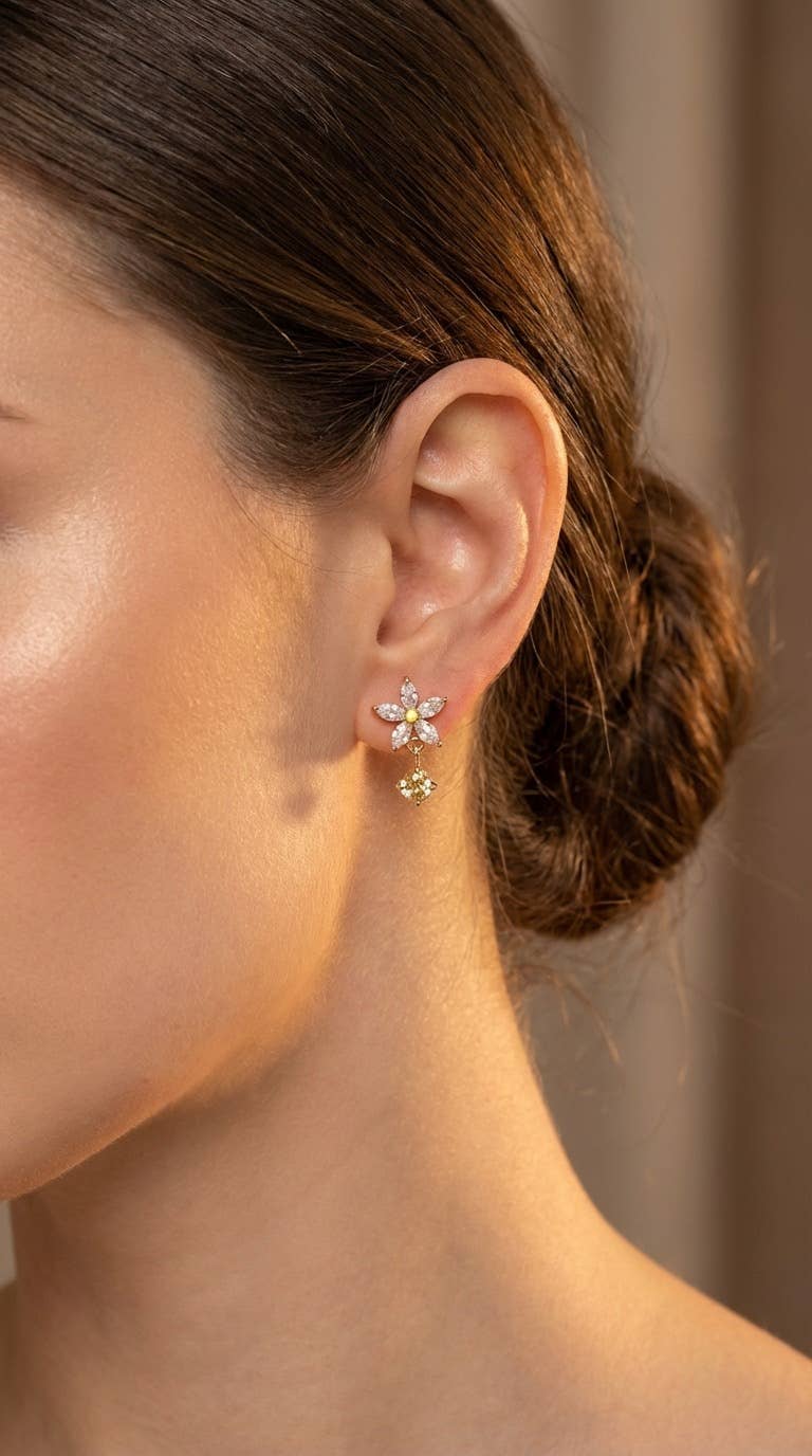 Boucles d'oreilles en acier inoxydable 124AQ552