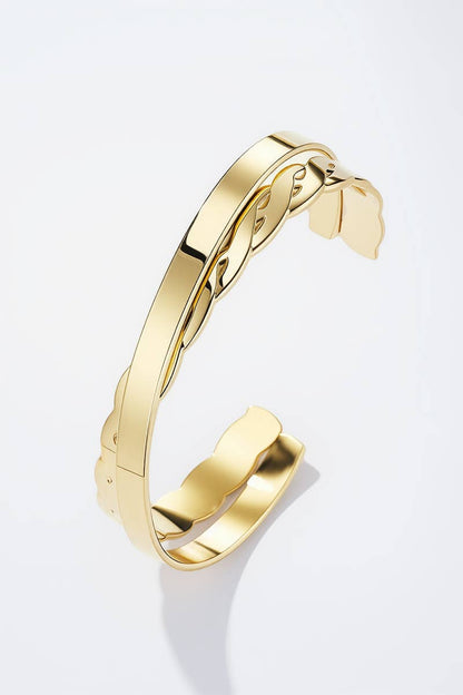 Stainless steel bangle bracelet 324RX111