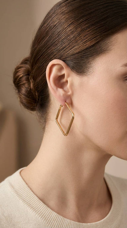 Stainless steel earrings 124AQ581