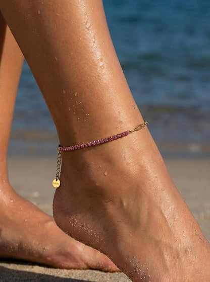 Stainless steel ankle chains 624AQ58