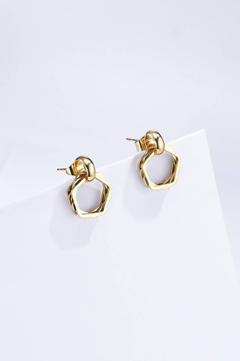 Stainless steel earrings 124RX91