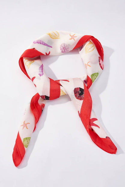 Patterned scarf 65 X 65 CM FL500DF