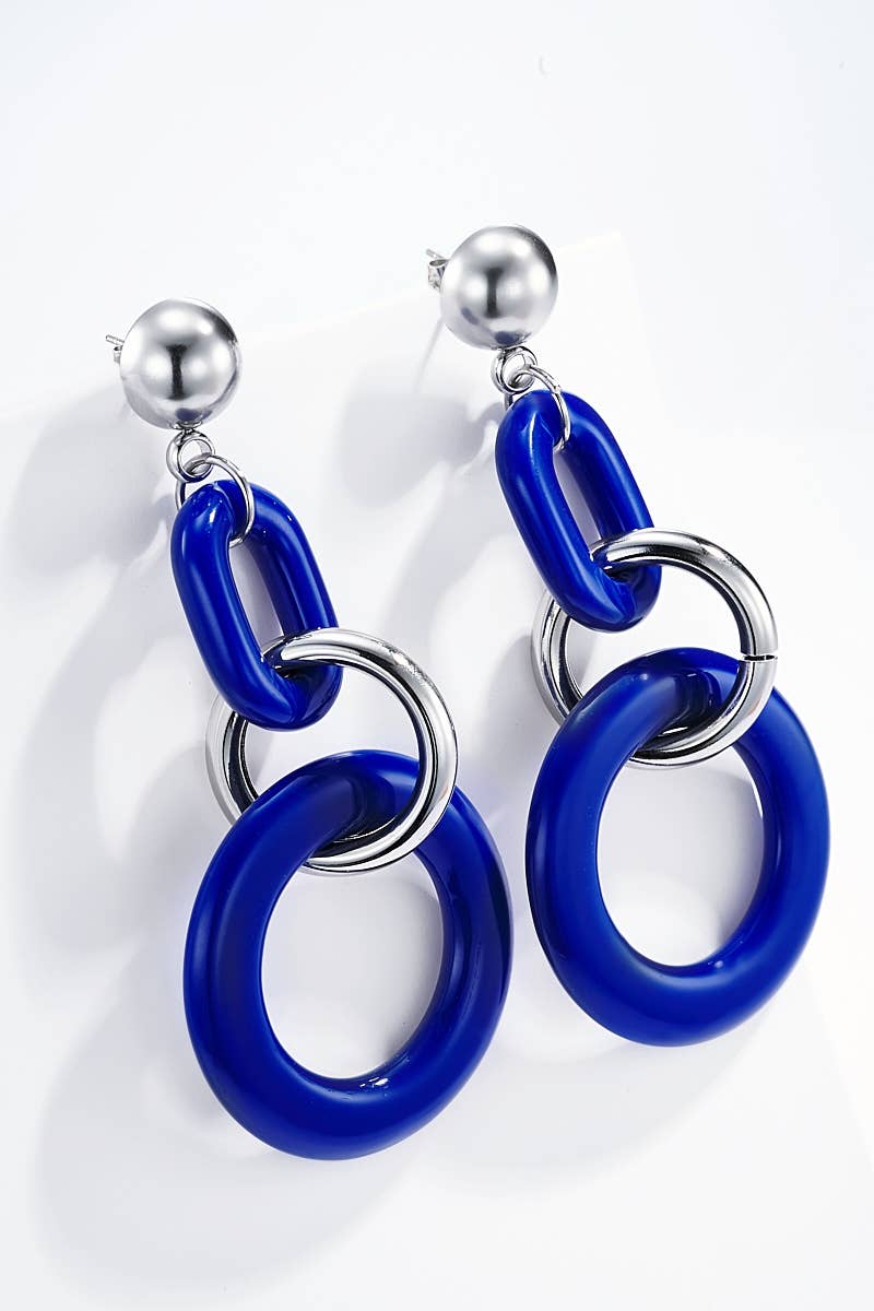 124CP01 stainless steel earrings
