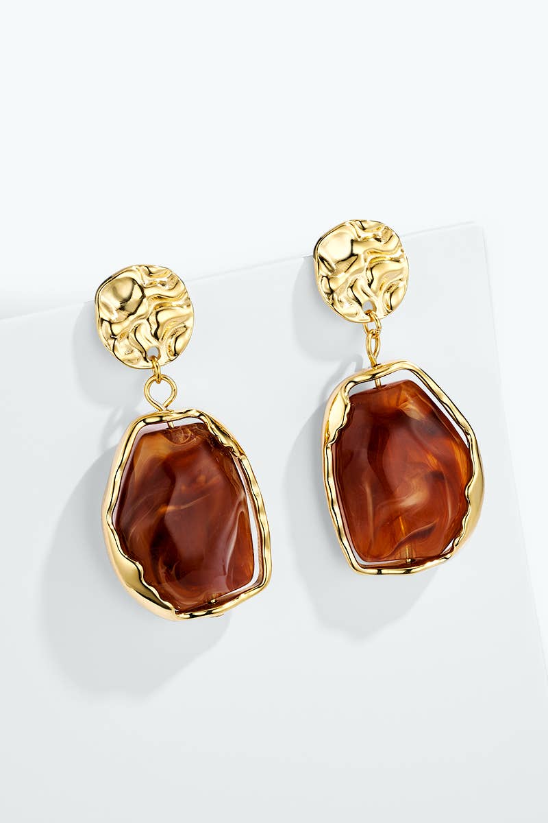 Stainless steel earrings 124AQ633