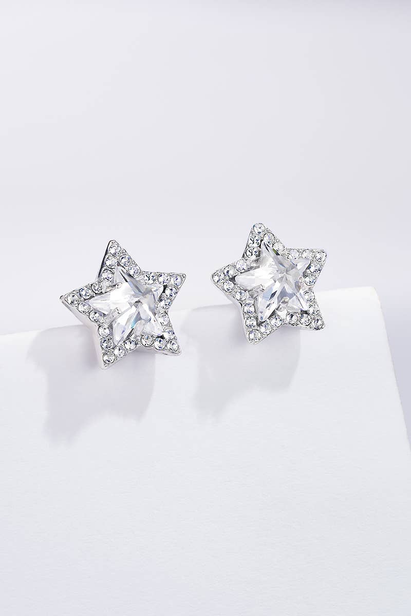 Boucles d'oreilles en acier inoxydable 124AQ518