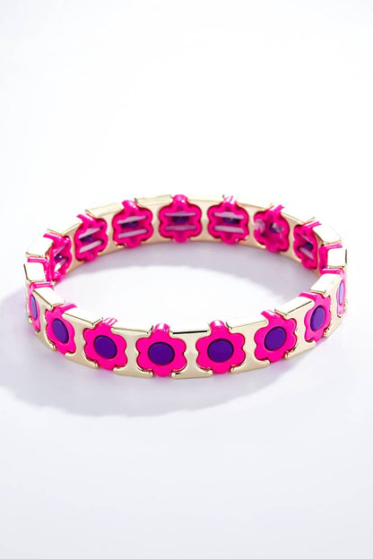Colorful elastic steel bracelet 324CP07