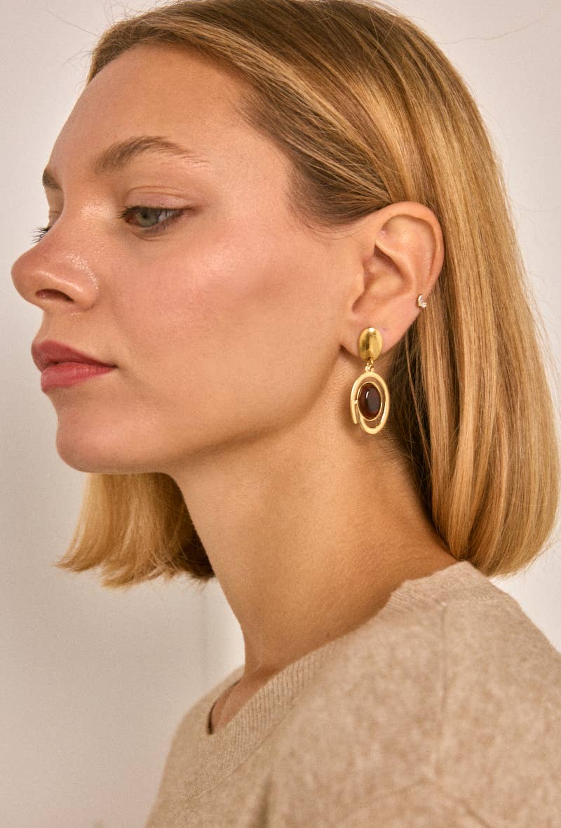 Boucles d'oreilles en acier inoxydable 124RX191