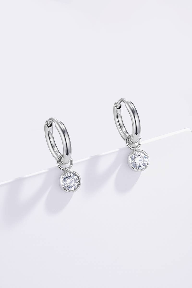 Stainless steel earrings 124AQ556