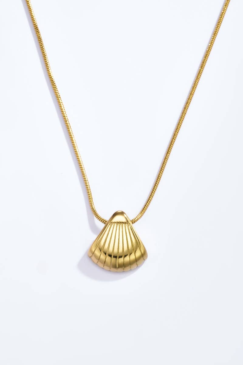Collier avec coquillage en acier inoxydable 224DY23
