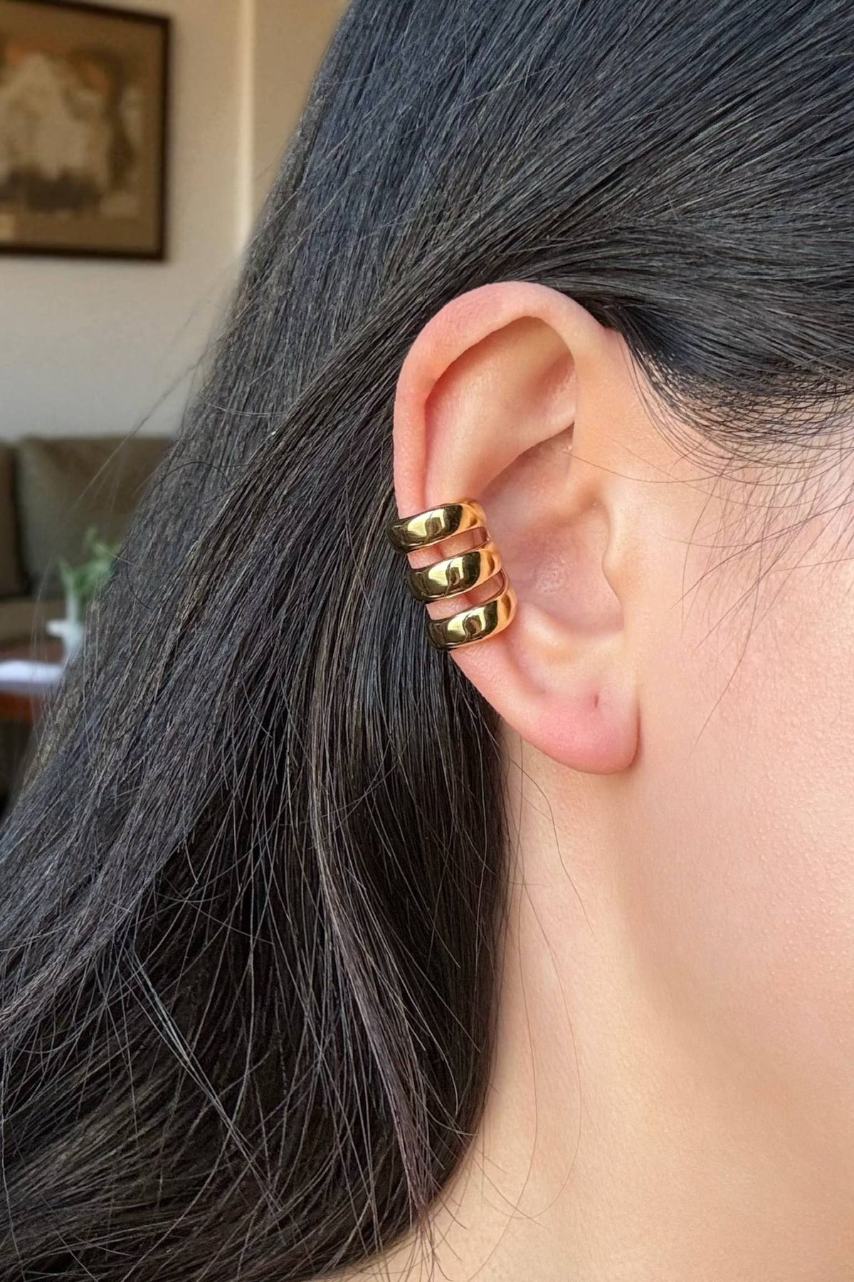 Stainless steel earrings 124AQ383