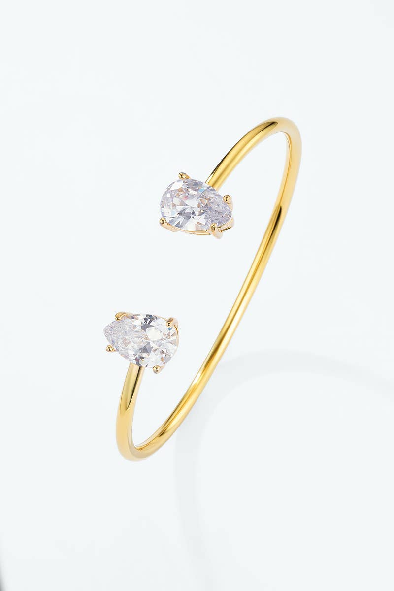 Stainless steel bangle bracelet 324AQ520