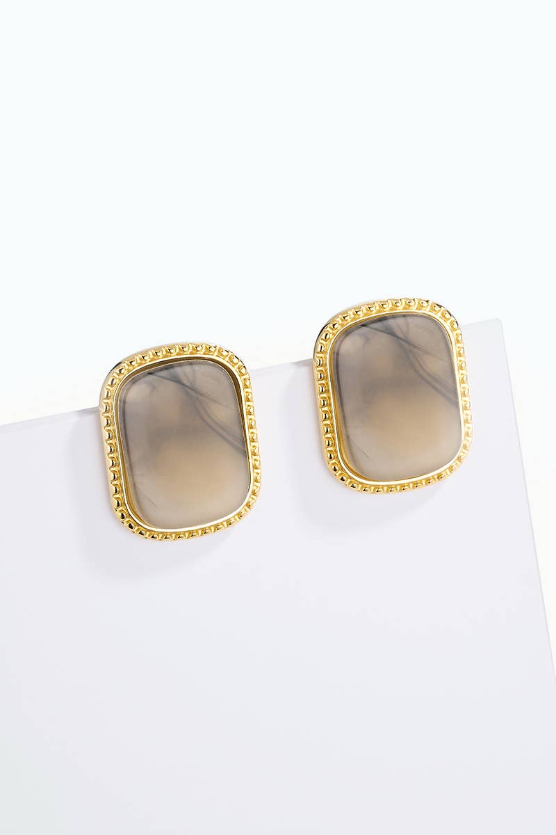 Stainless steel earrings 124AQ675