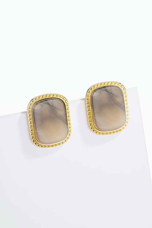 Stainless steel earrings 124AQ675