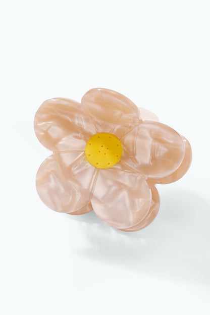 Pince à cheveux fleur nacrée 5,5cm YH140LY