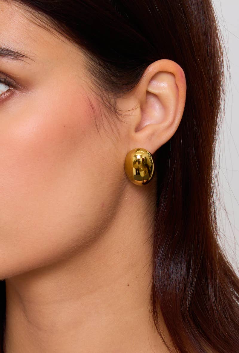 Boucles d'oreilles puces en acier inoxydable 124AQ91