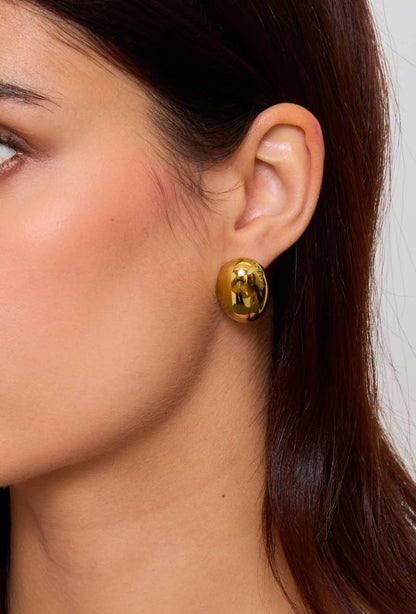 Boucles d'oreilles puces en acier inoxydable 124AQ91
