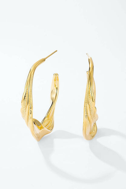 Boucles d'oreilles en acier inoxydable 124AQ662