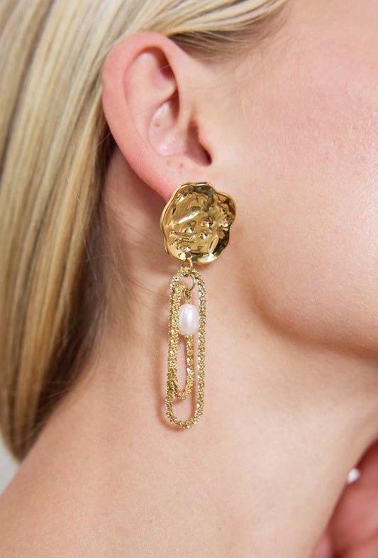 Boucles d'oreilles en acier inoxydable 124AQ244