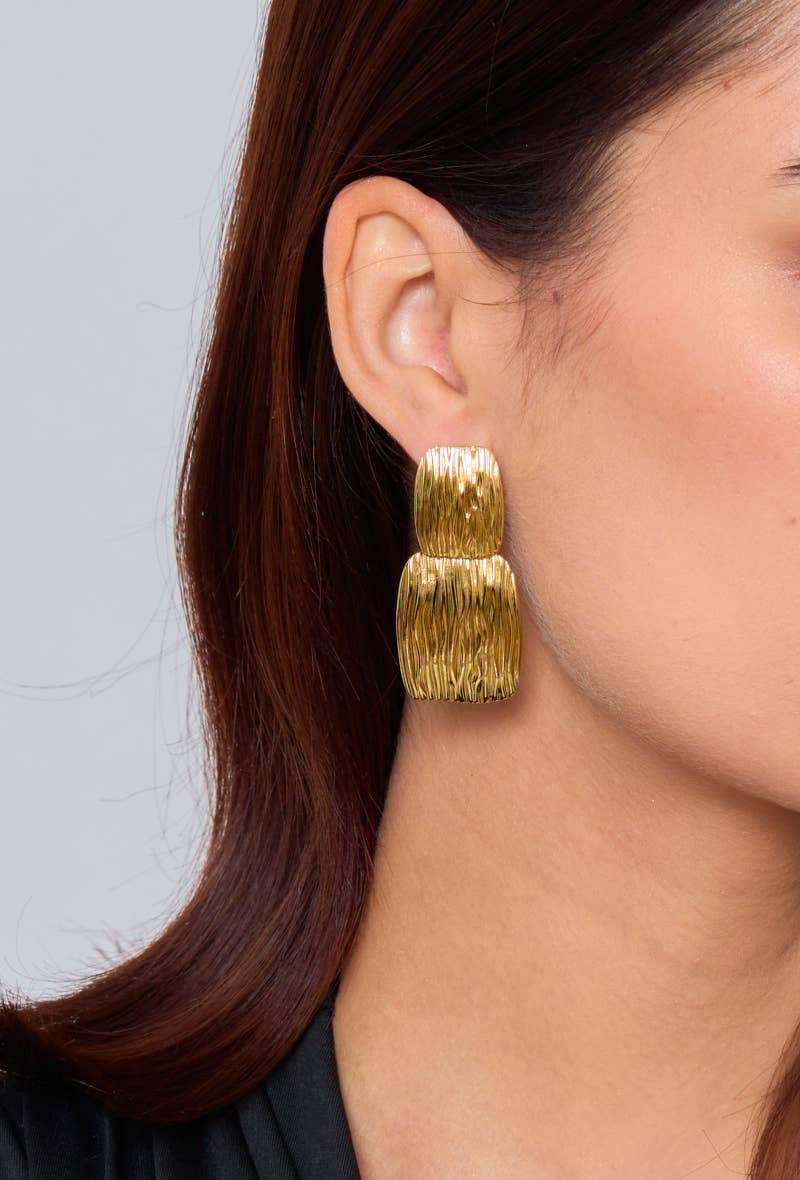 Boucles d'oreilles pendantes en acier inoxydable 124AQ01