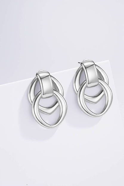 Boucles d'oreille en acier inoxydable 124AQ503