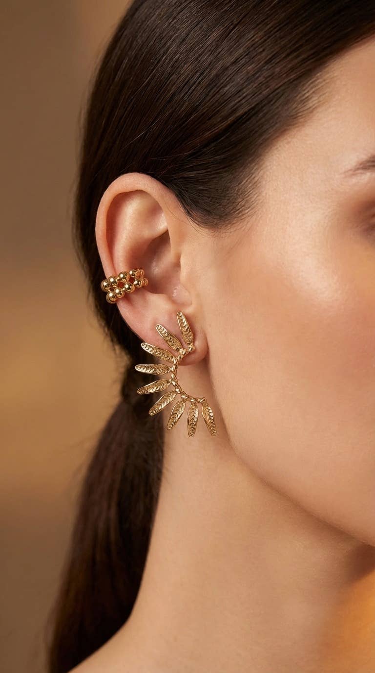 Boucles d'oreille en acier inoxydable 124RX263
