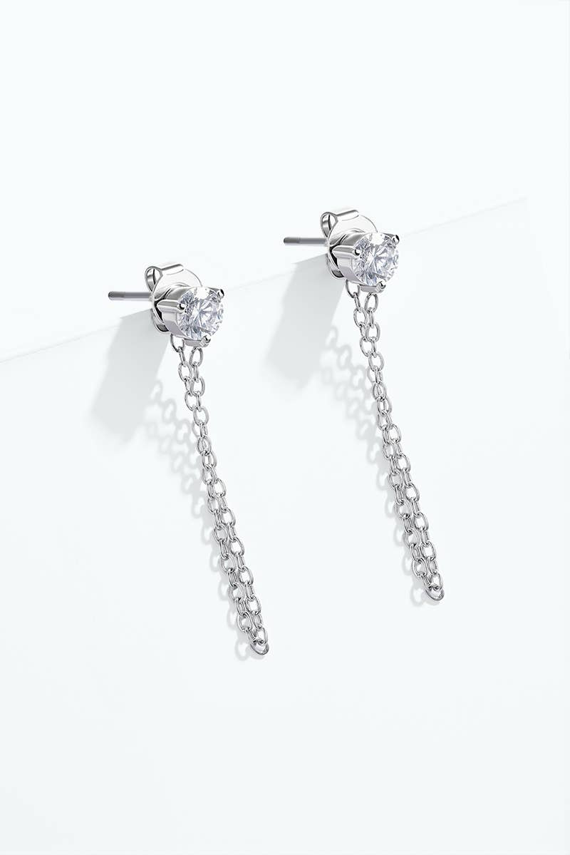 Stainless steel earrings 124AQ669