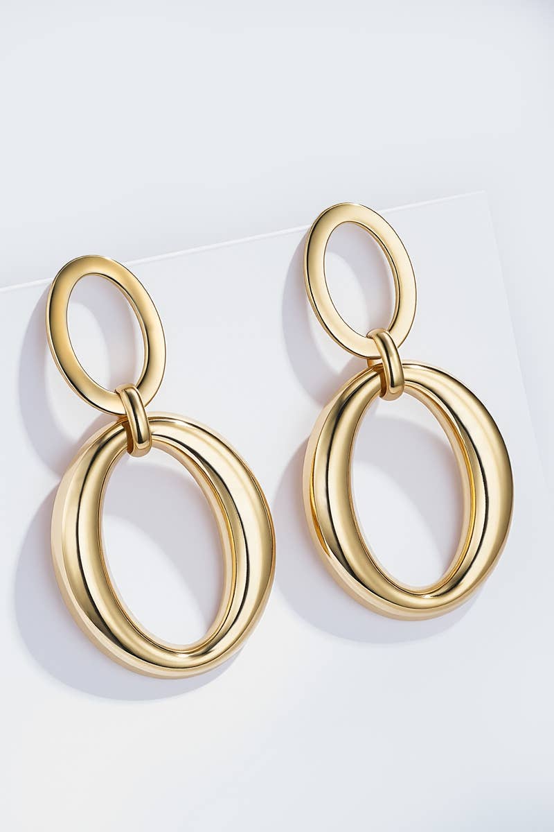 Boucles d'oreille en acier inoxydable 124RX283