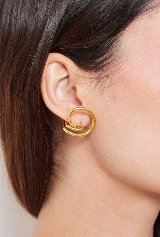 Boucles d'oreilles en acier inoxydable 124DY62