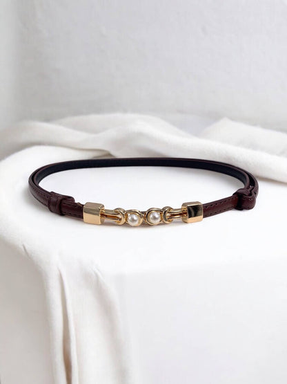 Faux leather belt CT05
