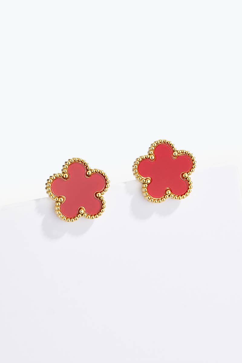 Boucles d'oreilles en acier inoxydable 124AQ001