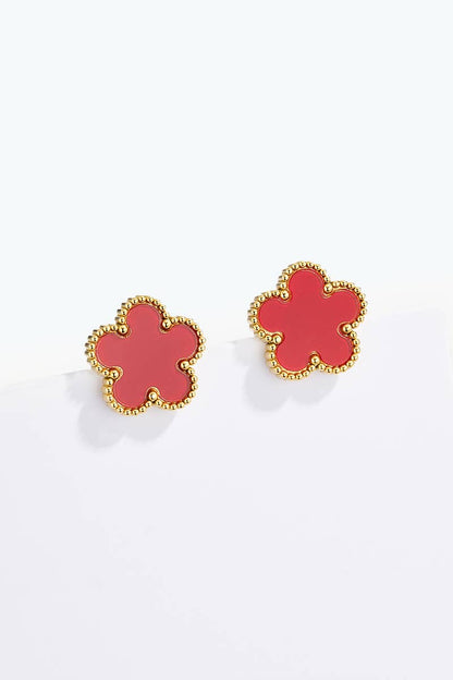 Boucles d'oreilles en acier inoxydable 124AQ001