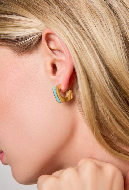 Stainless Steel Half-Hoop Earrings 124AQ96N97N98