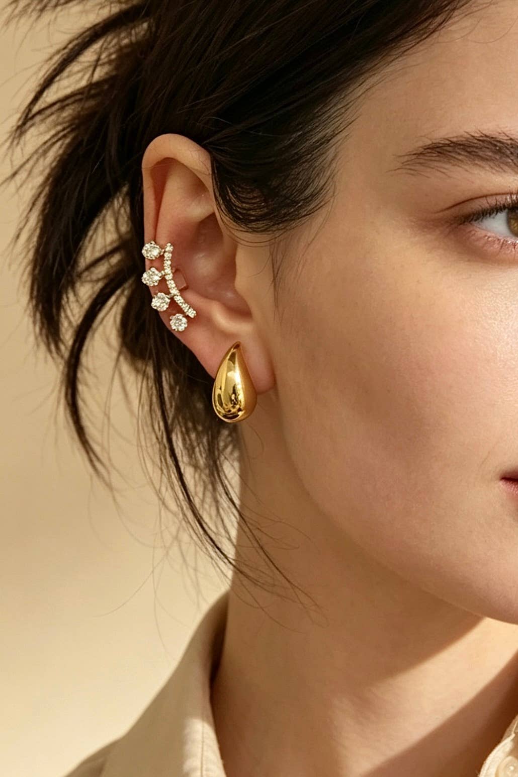 Stainless steel ear cuff 124RX301