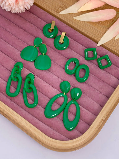 Set de boucles d'oreilles en acier inoxydable SET84