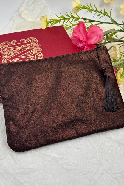 Metallic cotton makeup bag CY103DM