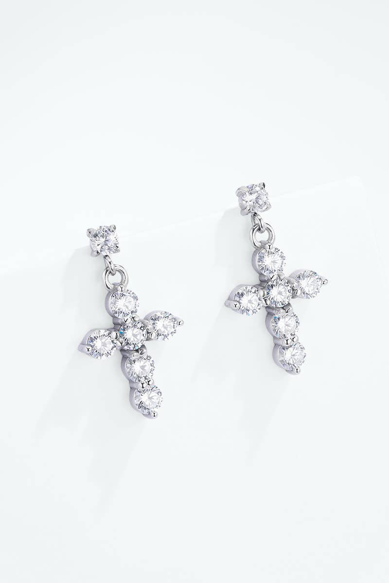 Boucles d'oreilles en acier inoxydable 124AQ686