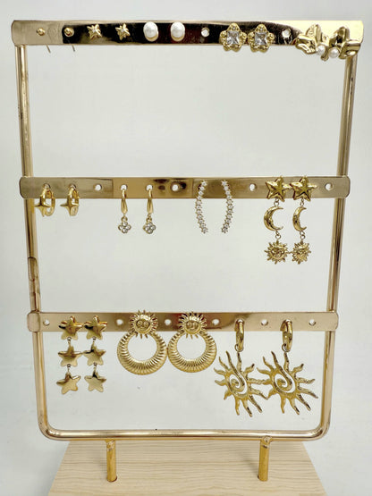Set of 10 stainless steel earrings SET285