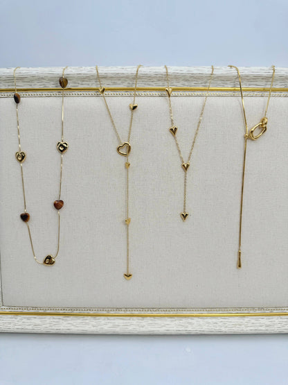 Set 18 colliers en acier inoxydable sans présentoir SET333