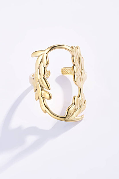 Bague feuilles en acier inoxydable 424RX42