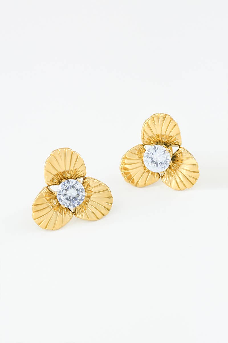 Boucles d'oreilles en acier inoxydable 124YC43