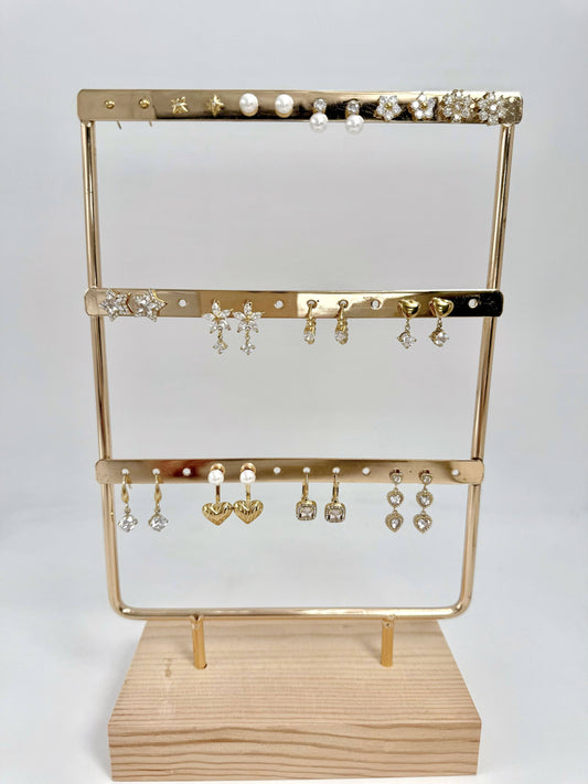 Set of 12 stainless steel earrings SET248