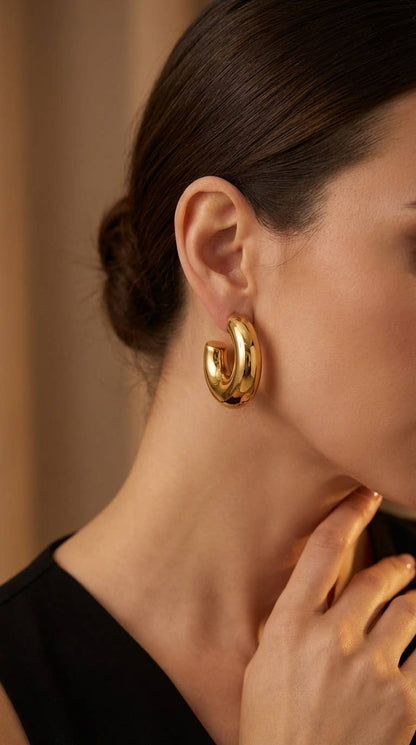 Boucles d'oreilles en acier inoxydable 124RX285