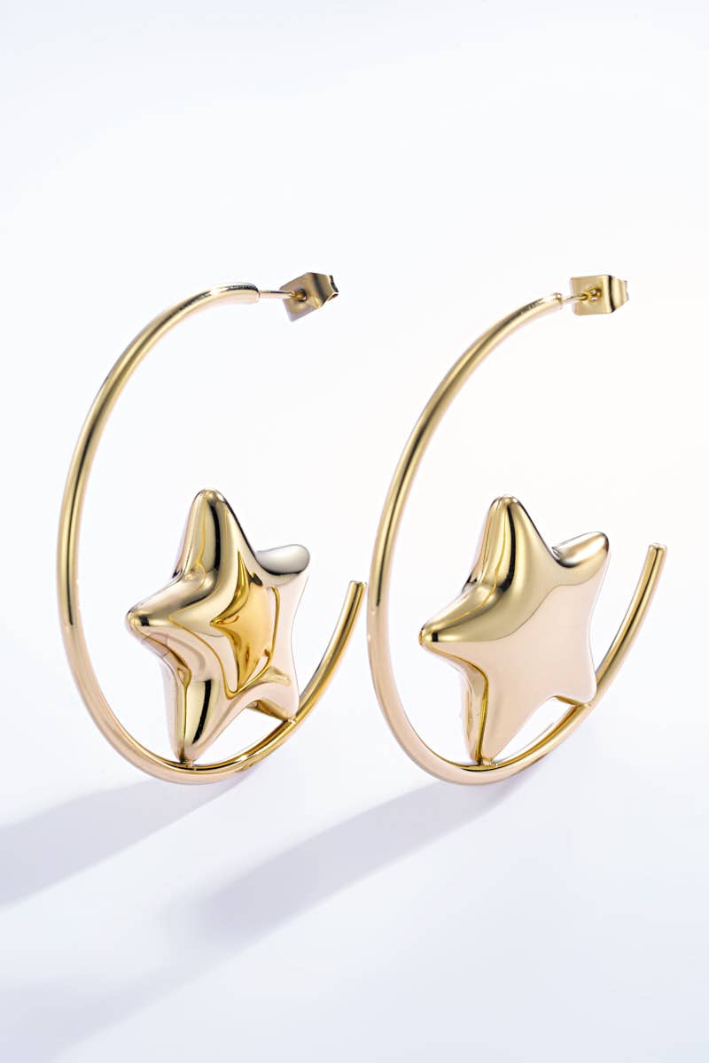 Boucles d'oreilles demi créoles cœur 124AQ206