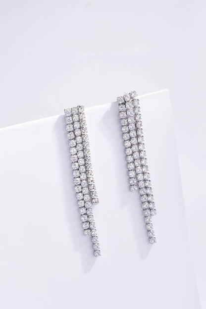 Stainless steel rhinestone earrings 124AQ145