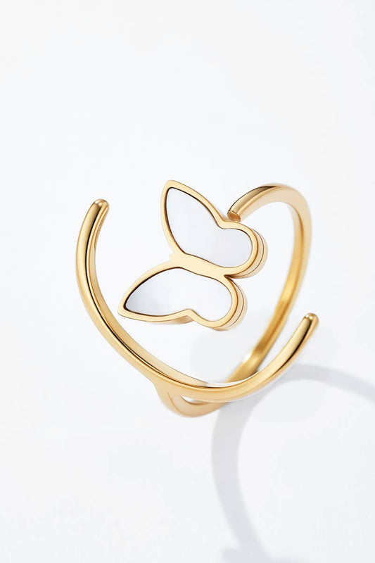 Stainless steel butterfly ring 424CA58
